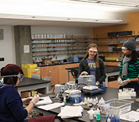 Photo of students in science class. Links to What to Give