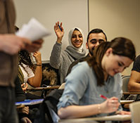 Photo of students in class. Links to Gifts of Cash, Checks, and Credit Cards